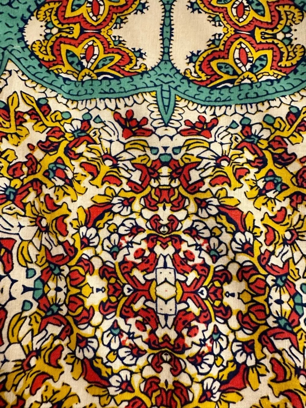 Lucy & Laurel Turquoise and Multi-Color Printed Mini Skirt Anthropologie - Picture 3 of 4